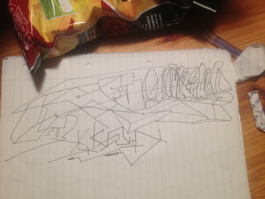 Graffiti Sketch - Photo by KEVINSCHULZBUS - kevin, schulzbus