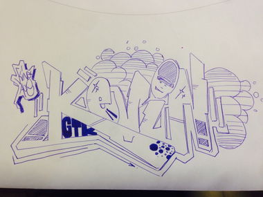 Graffiti Sketch - Photo by KEVINSCHULZBUS - Kevin, Schulzbus