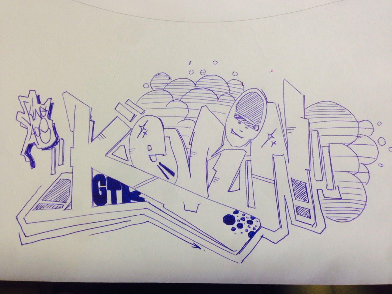 Graffiti Sketch - Photo by KEVINSCHULZBUS - Kevin, Schulzbus