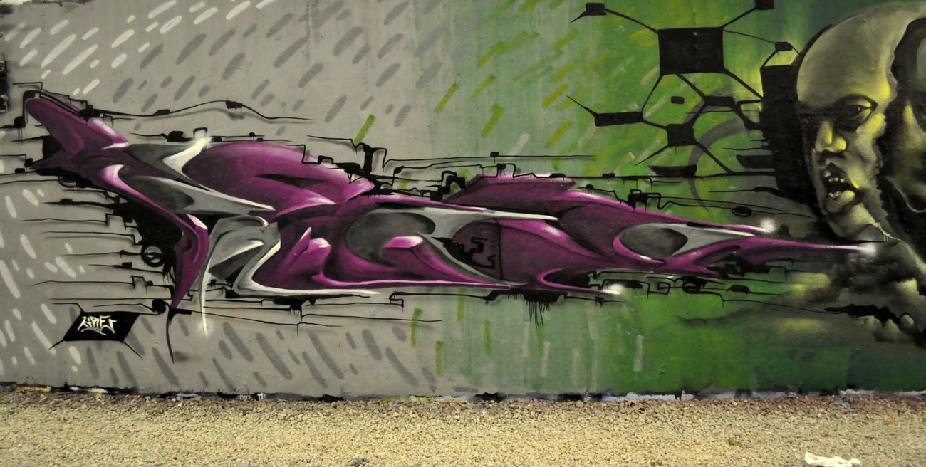 Graffiti Wall - Photo by KIBE - Kibe, Bochum (2015)