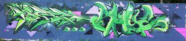Graffiti Wall in Dortmund - Photo by KIBE - Kibe, Shye, FSM