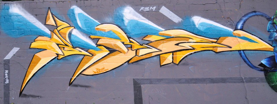 Graffiti Wall - Photo by KIBE - kibe, fsm, dortmund (2013)