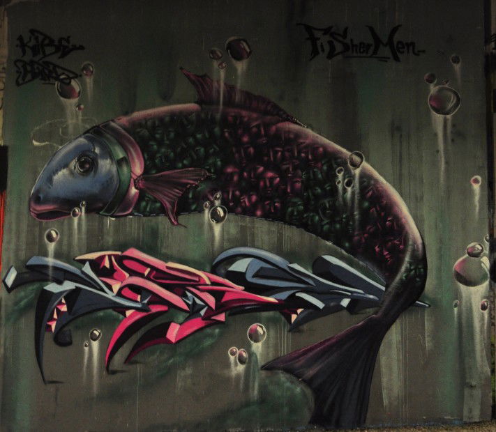 Graffiti Wall - Photo by KIBE - Kibe, Bird, Fsm (2013)