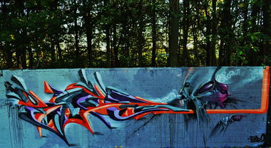 Graffiti Wall - Photo by KIBE - KIBE, BIRD, FSM (2013)