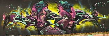 Graffiti Wall - Photo by KIBE - KIBE, Bird, Bochum (2014)