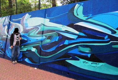 Graffiti Wall - Photo by KIBE - KIBE, Recklinghausen, 3d (2014)
