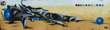 Graffiti Wall - Photo by KIBE - KIBE, Dortmund, 3D (2014)
