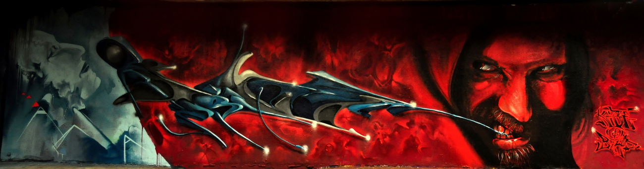 Graffiti Wall - Photo by KIBE - Kibe, Bird, Bochum (2015)