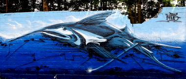 Graffiti Wall - Photo by KIBE - Kibe, Fish, Dortmund (2015)