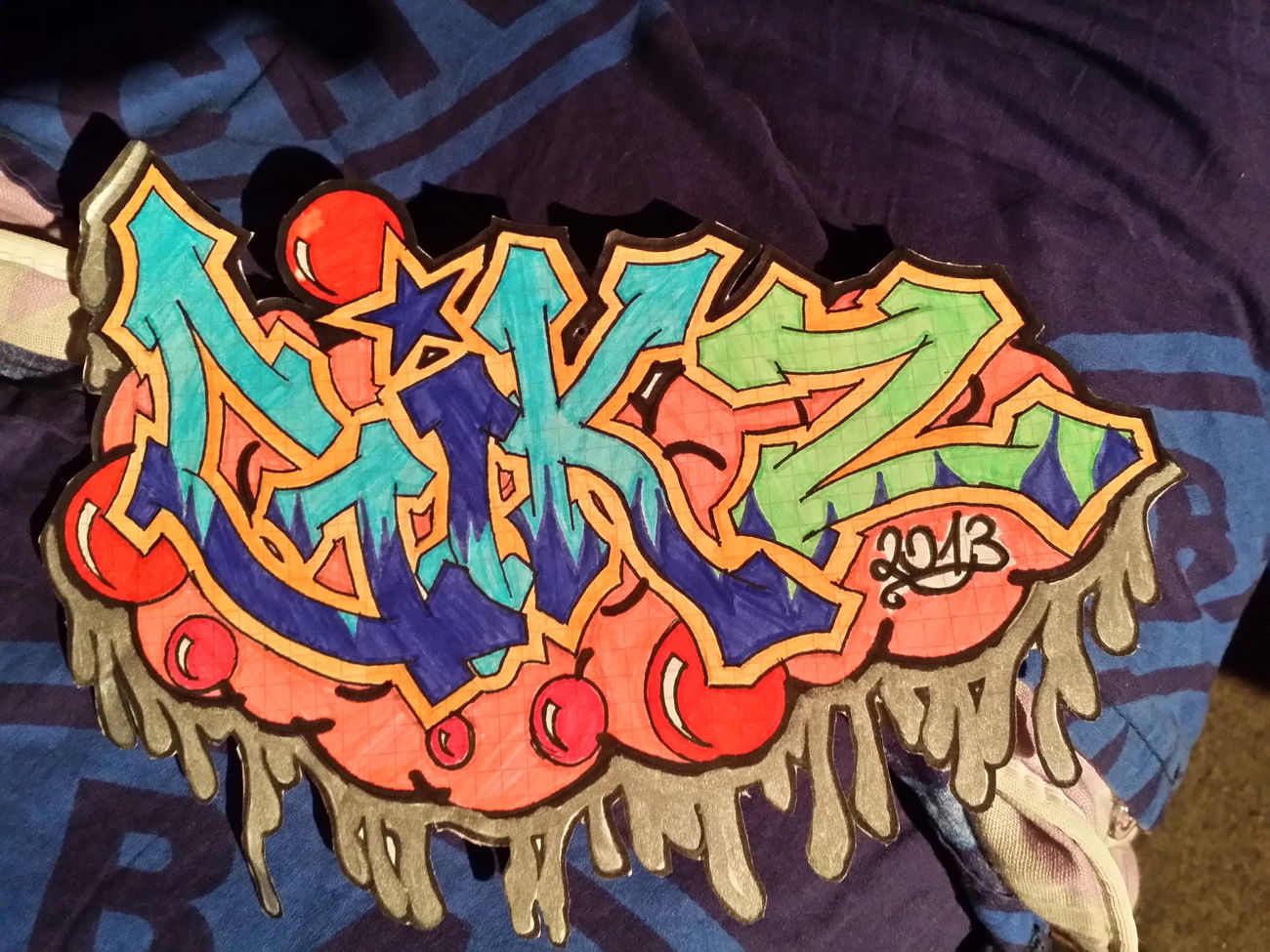 Graffiti Sketch in Wohnort - Photo by KIFN1 (2013)