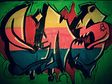 Graffiti Wall - Photo by KOLENS