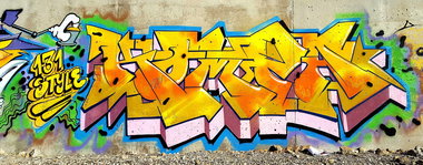 Graffiti Wall - Photo by KOMPA131 - graffiti (2016)