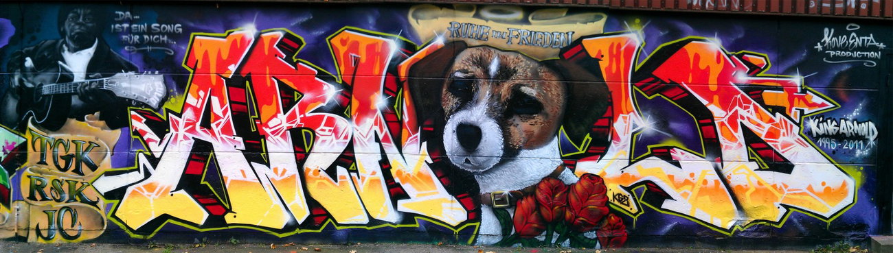 Graffiti Wall - Photo by KOVE - kove, enta, arnold (2011)