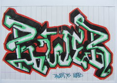 Graffiti Sketch - Photo by KRATOS (2015)