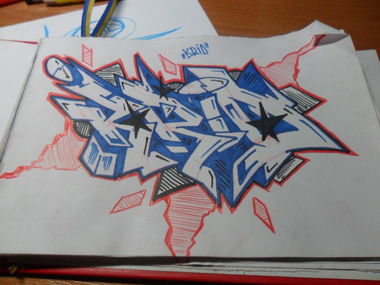 Graffiti Sketch - Photo by KRID