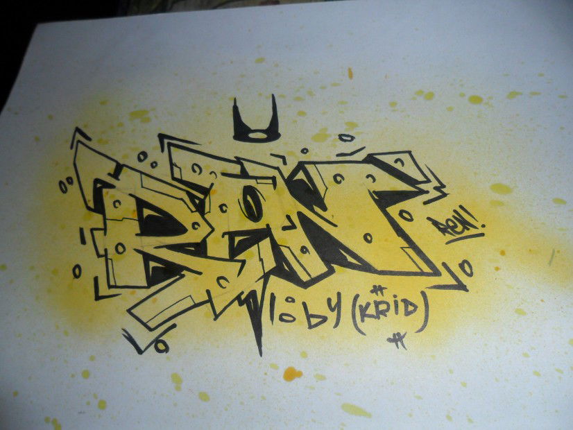 Graffiti Sketch - Photo by KRID