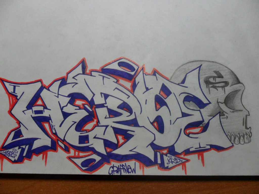 Graffiti Sketch - Photo by KRID - heroe, krid
