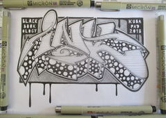 Graffiti Sketch - Photo by KUBA182 - kuba, ink (2018)