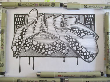 Graffiti Sketch - Photo by KUBA182 - kuba, ink (2018)