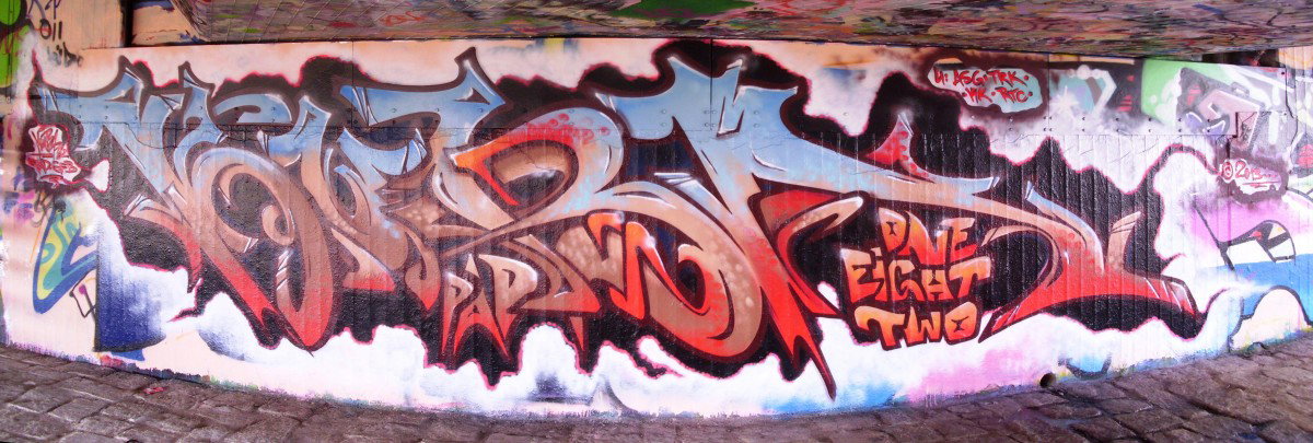 Graffiti Wall in Dresden - Photo by KUBA182 - kuba, pad