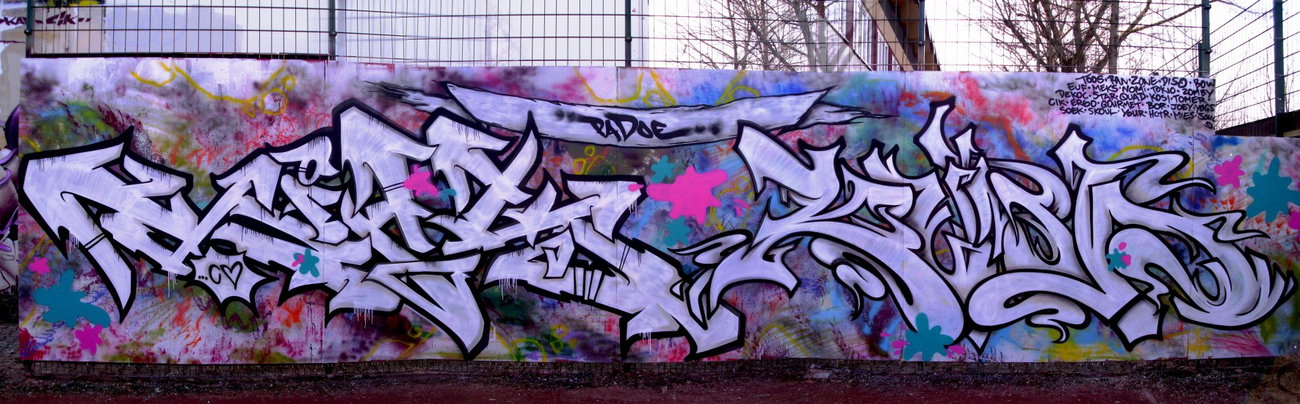 Graffiti Wall in Dresden - Photo by KUBA182 - kuba, rick, pad