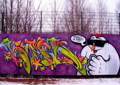 Graffiti Wall in Dresden - Photo by KUBA182 - kuba, ostern, pad