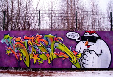 Graffiti Wall in Dresden - Photo by KUBA182 - kuba, ostern, pad