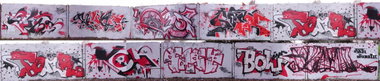 Graffiti Wall in Potsdam - Photo by KUBA182 - zetor, muks, kuba (2013)