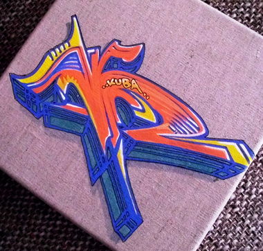 Graffiti Artwork - Photo by KUBA182 - K, Kuba, Pad (2013)