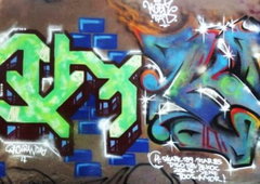 Graffiti Wall in Dresden - Photo by KUBA182 - Kuba, ran