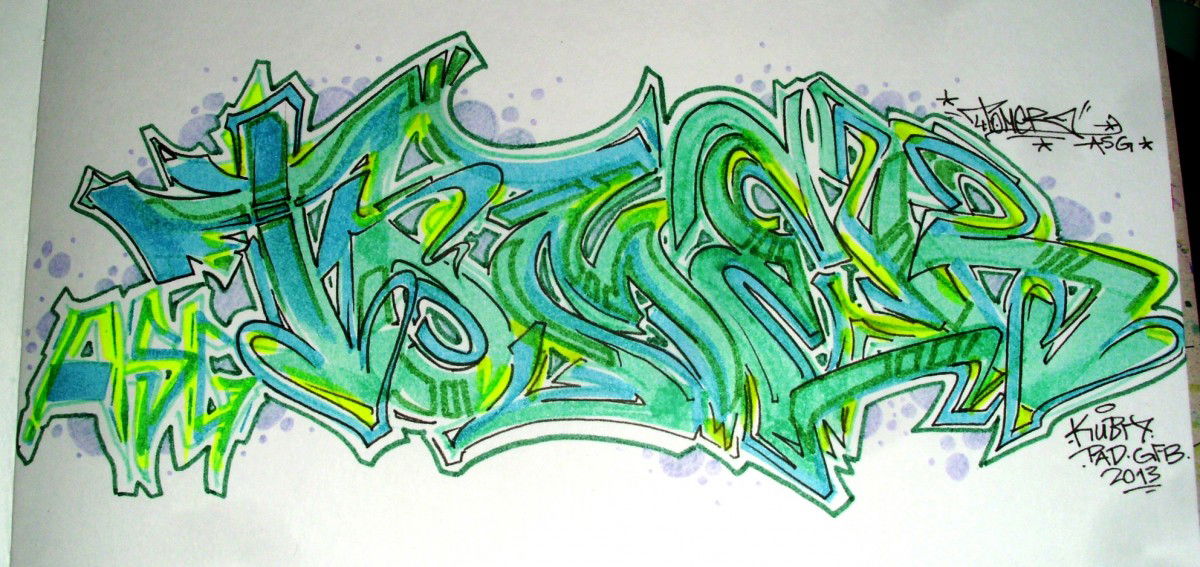 Graffiti Sketch in Dresden - Photo by KUBA182 - kuba, pad, gfb