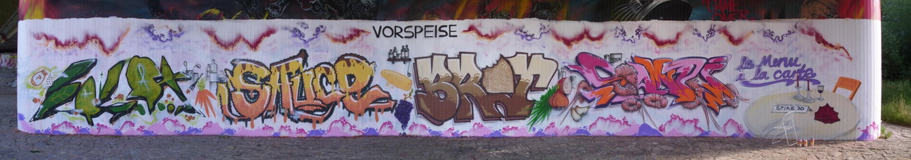 Graffiti Wall in Dresden - Photo by KUBA182 - siro, aik, ergo