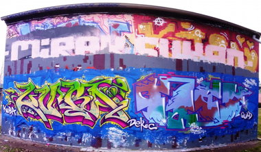 Graffiti Wall in Potsdam - Photo by KUBA182 - KUBA, QUAD, PAD