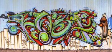 Graffiti Wall in Dresden - Photo by KUBA182 - kuba, pad, gfb (2013)
