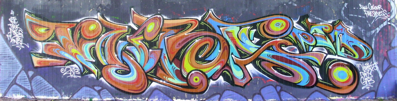 Graffiti Wall in Dresden - Photo by KUBA182
