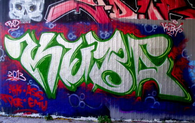 Graffiti Wall in Dresden - Photo by KUBA182 - kuba, pad (2013)