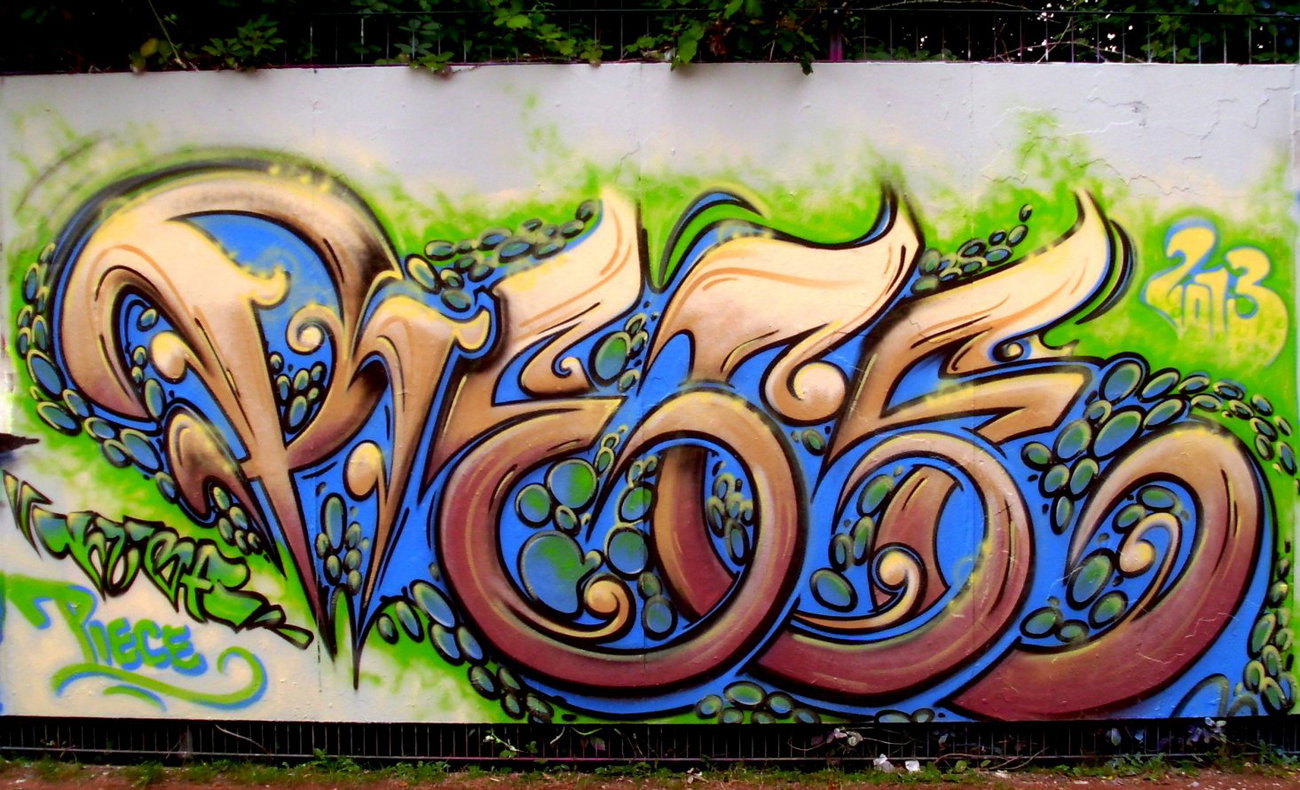 Graffiti Wall in Dresden - Photo by KUBA182 - piece (2013)