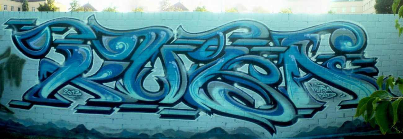 Graffiti Wall in Dresden - Photo by KUBA182 - kuba, pad, hugo-birkner-platz (2013)
