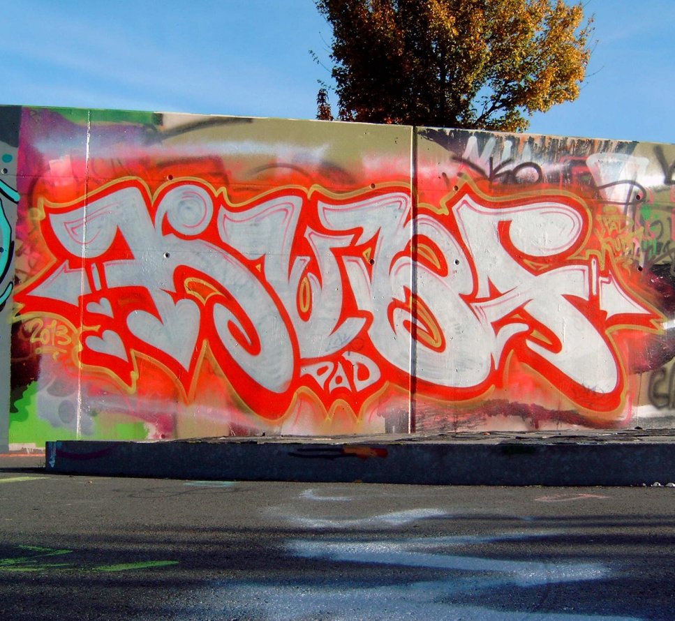 Graffiti Wall in Dresden - Photo by KUBA182 - kuba, pad, gfb (2013)