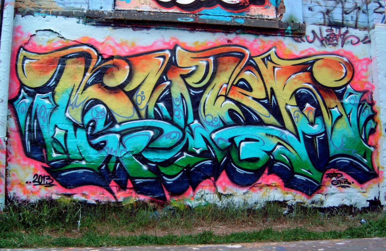 Graffiti Wall in Leipzig - Photo by KUBA182 - Kuba, GFB, PAD (2013)