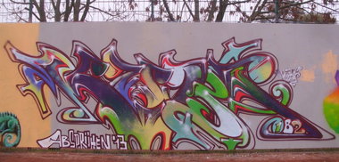 Graffiti Wall in Dresden - Photo by KUBA182 - kuba, pad, gfb (2013)
