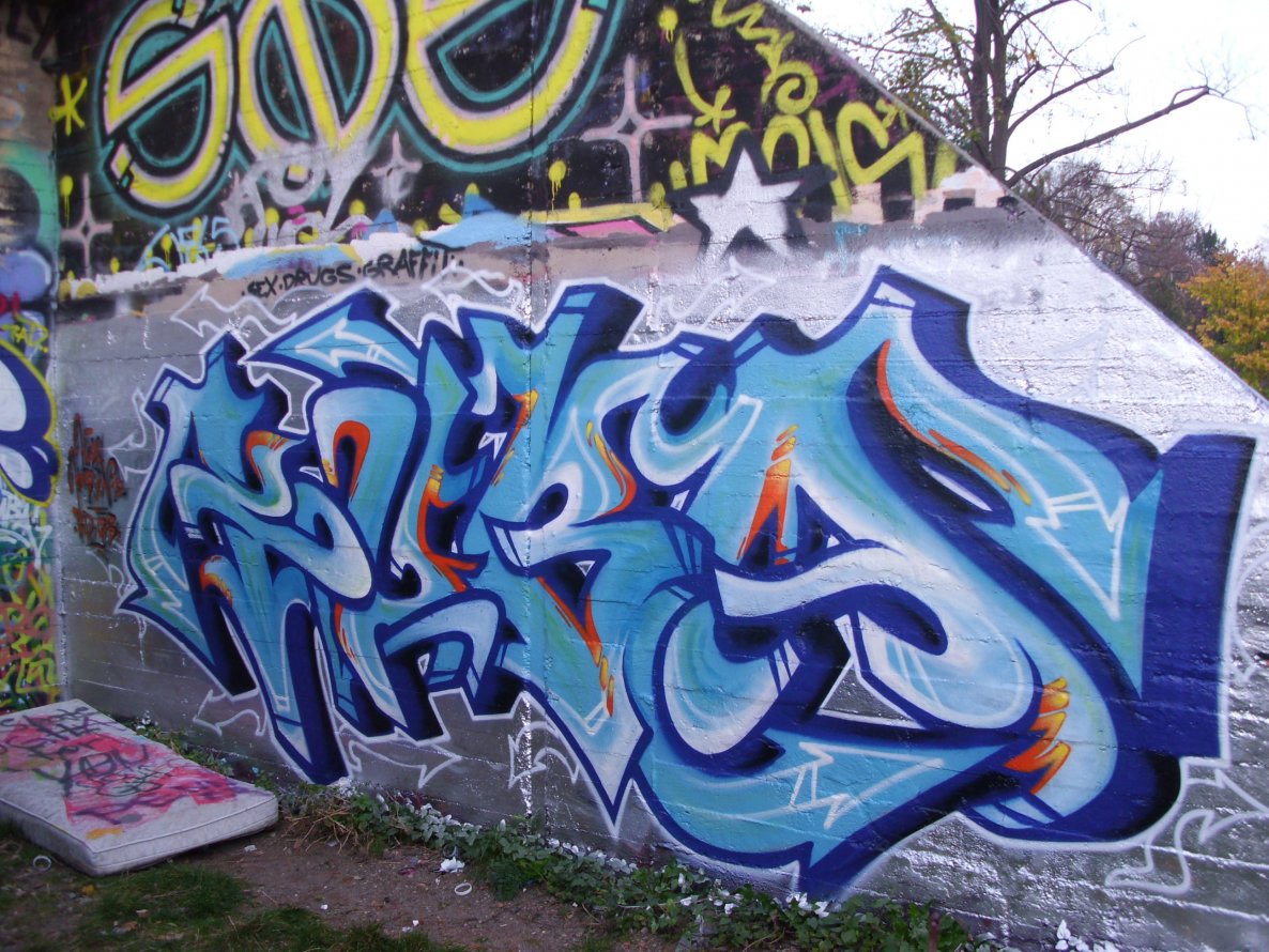 Graffiti Wall in Dresden - Photo by KUBA182 - KUBA (2012)