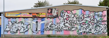 Graffiti Wall in Delitzsch - Photo by KUBA182 - Dreck, Star85, Kuba182 (2010)