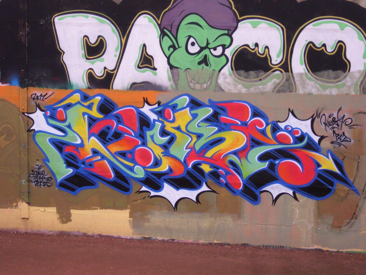 Graffiti Wall in Dresden - Photo by KUBA182 - Kuba, PAD (2011)