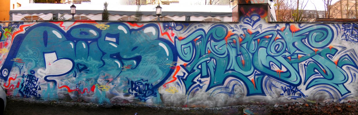 Graffiti Wall in Dresden - Photo by KUBA182 - rewis, kuba, pad (2013)