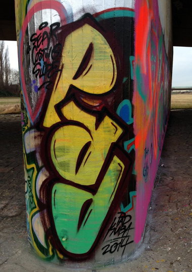 Graffiti Wall - Photo by KUBA182 - PAD, Kuba, GFB (2014)