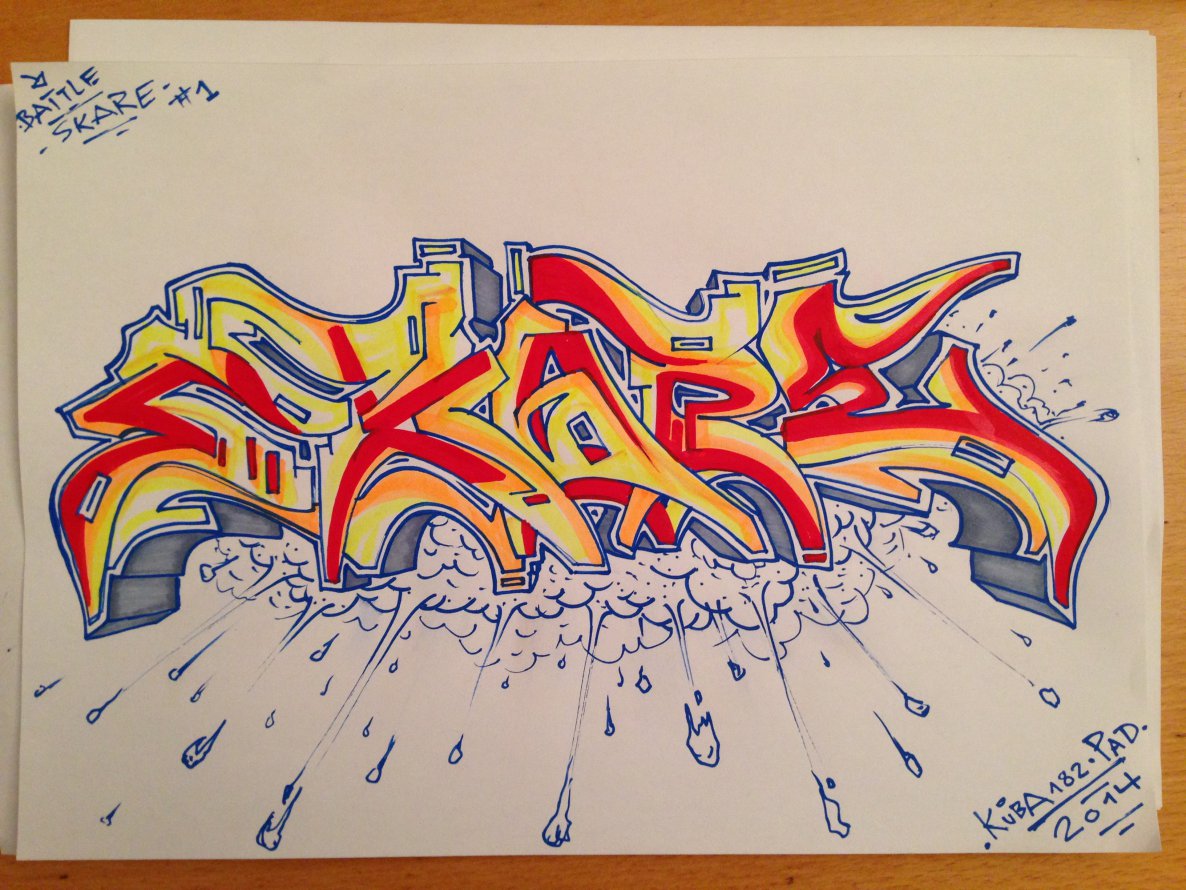 Graffiti Sketch - Photo by KUBA182 - kuba, skare-battle, pad (2014)