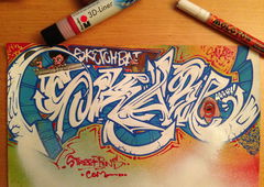 Graffiti Sketch - Photo by KUBA182 - Kuba, Pad, Skare (2014)
