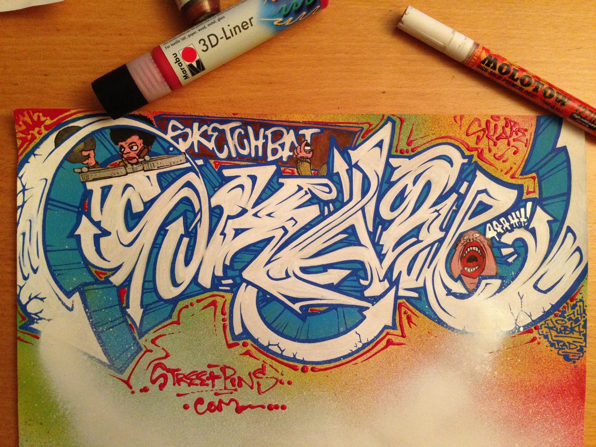 Graffiti Sketch - Photo by KUBA182 - Kuba, Pad, Skare (2014)