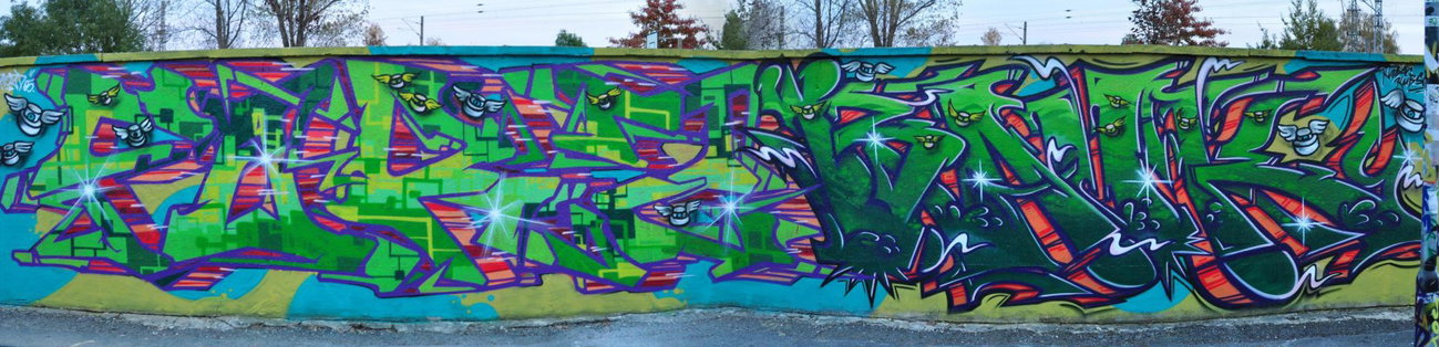 Graffiti Wall - Photo by KUBA182 - forz, BauK, Frozd